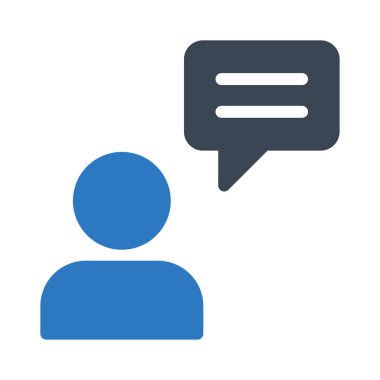 Yorum vektörü renk simgesi