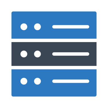 veritabanı vektör renk simgesi