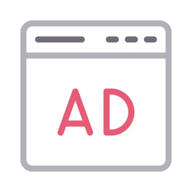 çevrimiçi vektör düz çizgi simgesi