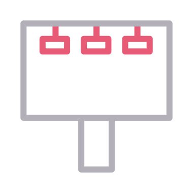 vektör düz çizgi simgesini imzala