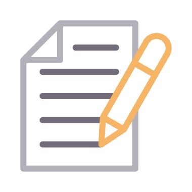 vektör düz çizgi simgesi yaz