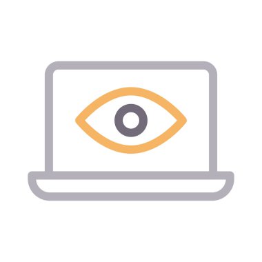 vektör düz çizgi simgesine bak