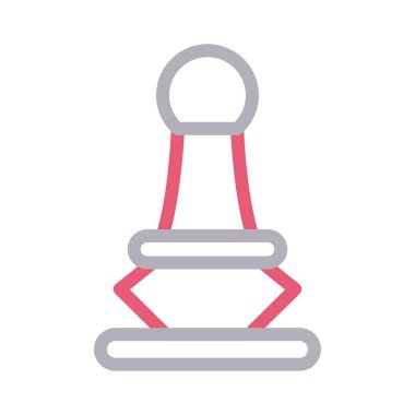 strateji vektörü düz çizgi simgesi