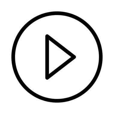 vektör ince çizgi simgesini çal