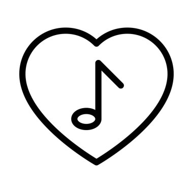 sevgi vektörü ince çizgi simgesi