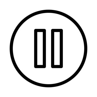 düğme vektörü ince çizgi simgesi