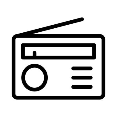 bant vektörü ince çizgi simgesi