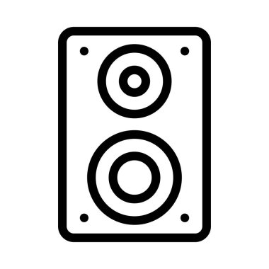 hoparlör vektörü ince çizgi simgesi