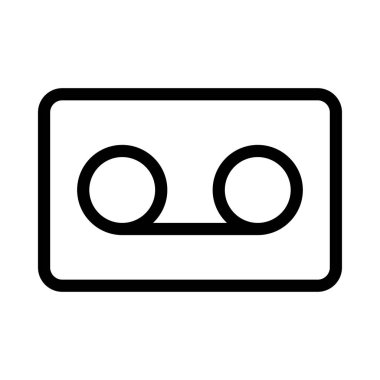 bant vektörü ince çizgi simgesi