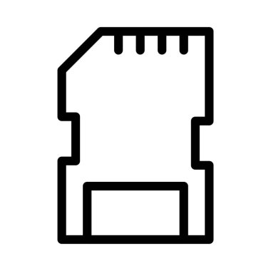 kart vektörü ince çizgi simgesi