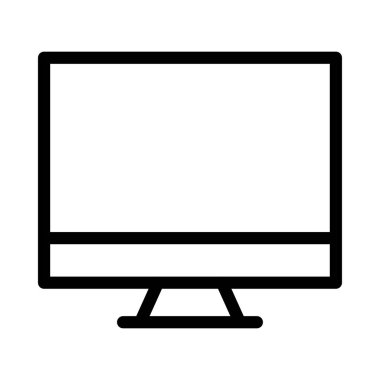 ekran vektörü ince çizgi simgesi