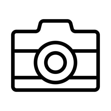 DSLR vektör ince çizgi simgesi