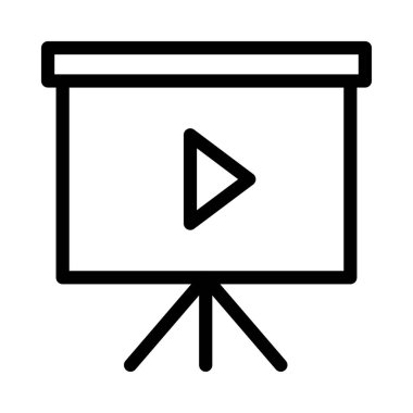 vektör ince çizgi simgesini çal