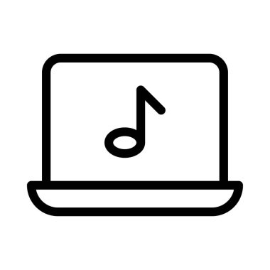 ortam vektörü ince çizgi simgesi