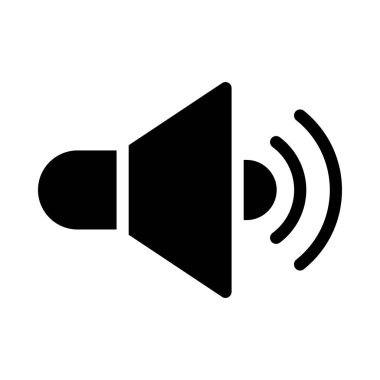 ses vektörü düz simgesi