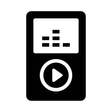 mp3 vektör düz simge