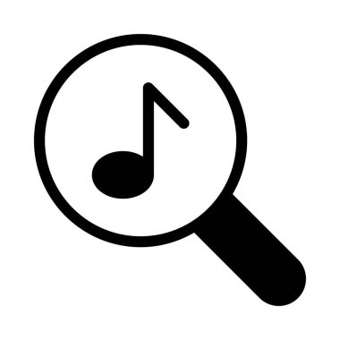 müzik vektörü düz simge