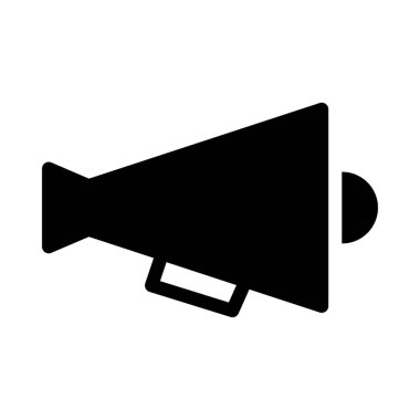 megafon vektör düz simge