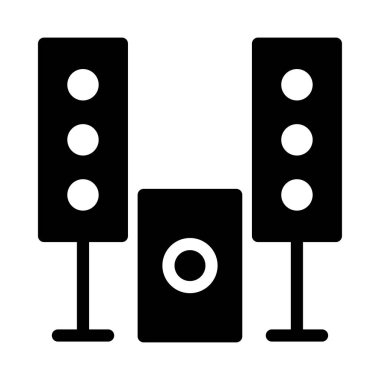 woofer vektör düz simge