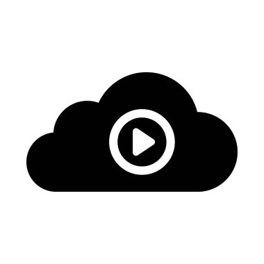 bulut vektörü düz simgesi