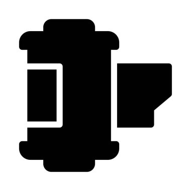 kamera vektör simgesi düz simge