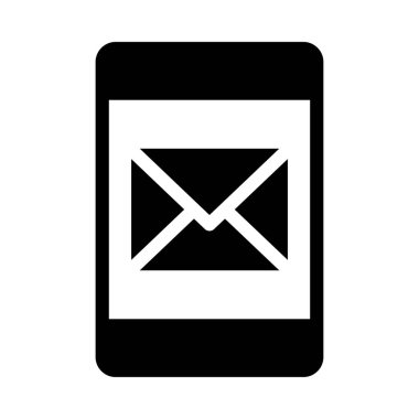 e-posta vektörü düz simgesi