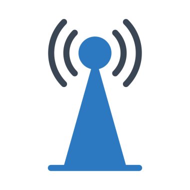 uydu vektör renk simgesi