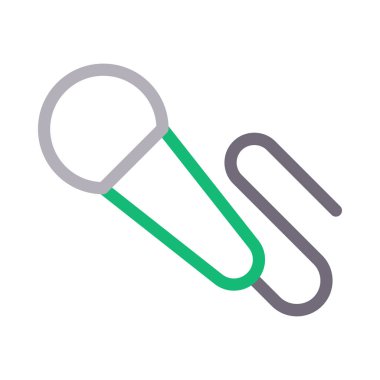 hoparlör vektörü düz çizgi simgesi