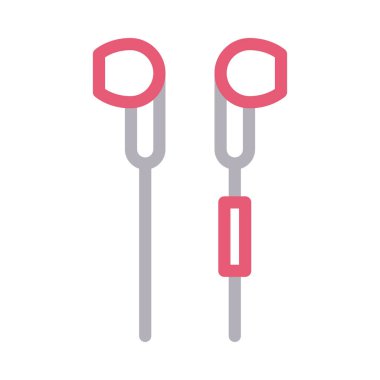 ses vektörü düz çizgi simgesi