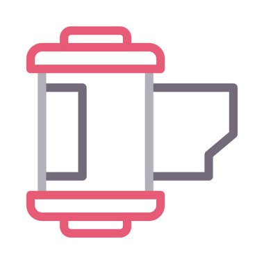 kamera vektörü düz çizgi simgesi