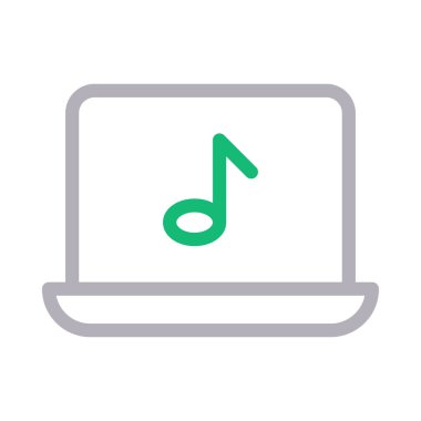 ortam vektörü düz çizgi simgesi