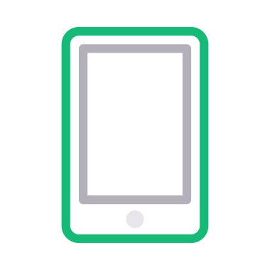 telefon vektörü düz çizgi simgesi