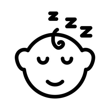 çocuk vektör ince çizgi simgesi