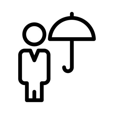 avatar vektörü ince çizgi simgesi