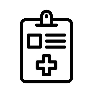 rapor vektör ince çizgi simgesi