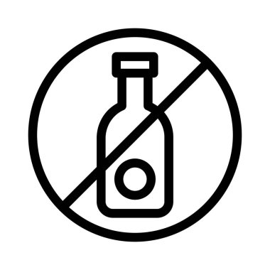 şarap vektörü ince çizgi simgesi