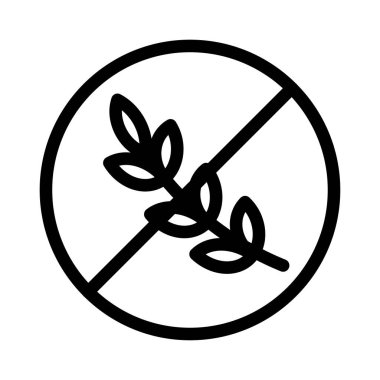 Buğday vektörü ince çizgi simgesi