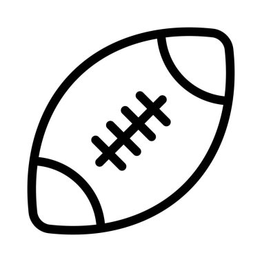 futbol vektörü ince çizgi simgesi