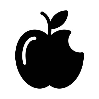 meyve vektörü düz simgesi