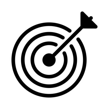 Odaklanma vektörü düz simgesi