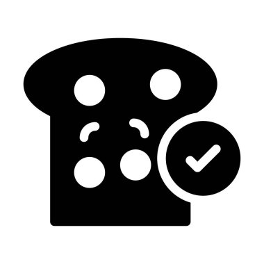 Kahvaltı vektörü düz simgesi