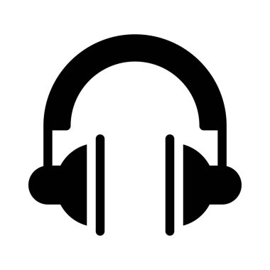 Kulaklık vektörü simgesi düz simgesi