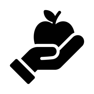 meyve vektörü düz simgesi