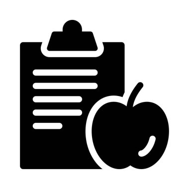 diyet vektörü düz simgesi