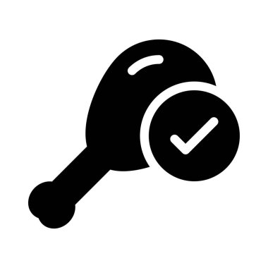 bacak parçası vektör düz simge