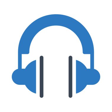 kulaklık vektörü renk simgesi