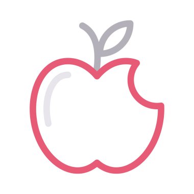 meyve vektörü düz renk simgesi