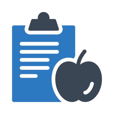 diyet vektörü renk simgesi