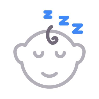 çocuk vektörü düz renk simgesi