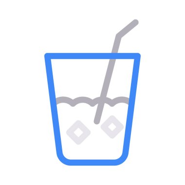 meyve suyu vektörü düz renk simgesi